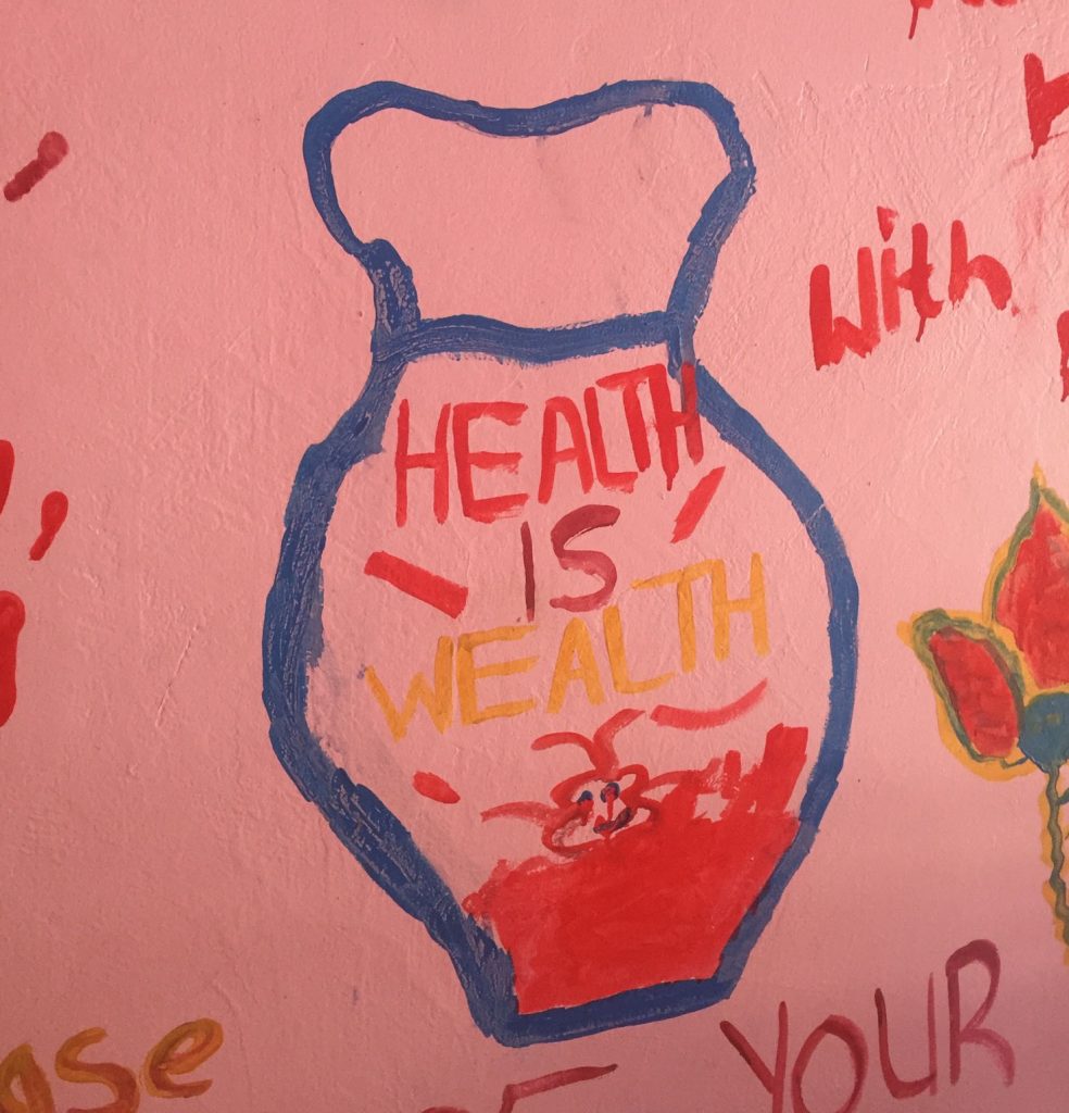 Participants outdoors during a nursing education program.